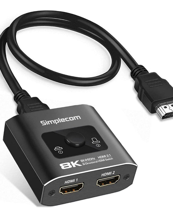 Simplecom CM302V2 Bi-Directional 2 Way HDMI 2.1 Switch Selector 8K - Leader Electronics