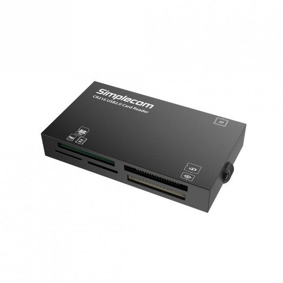 Simplecom CR216 USB 2.0 All in One Memory Card Reader 6 Slot for MS M2 CF XD Micro SD HC SDXC Black - Leader Electronics