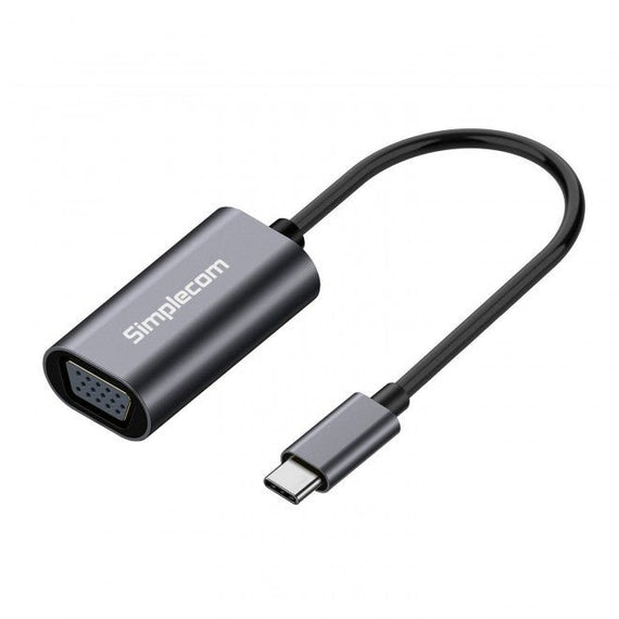 Simplecom DA104 USB-C to VGA Adapter Full HD 1080p - Leader Electronics