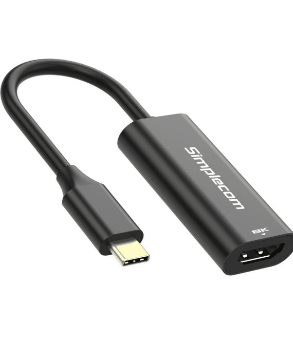 Simplecom DA105 USB-C to HDMI 2.1 Adapter 8K@60hz Converts a USB-C port to a HDMI output Compatible with smartphone or laptop with DisplayPort Alterna - Leader Electronics