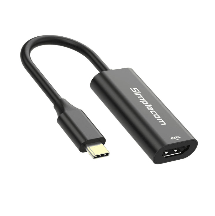 Simplecom DA105 USB-C to HDMI 2.1 Adapter 8K@60hz Converts a USB-C port to a HDMI output Compatible with smartphone or laptop with DisplayPort Alterna - Leader Electronics
