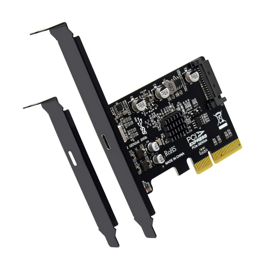 Simplecom EC318v2 PCI-e x4 to USB 3.2 Gen2x2 20Gbps USB-C Expansion Card - Leader Electronics