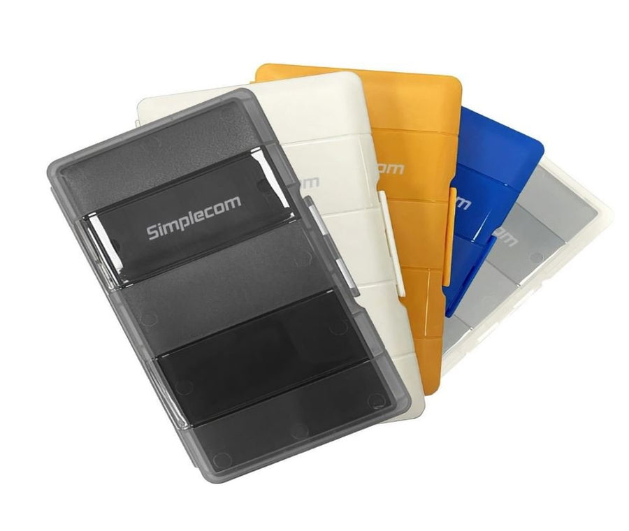 Simplecom MA024 M.2 SSD 4-Slot Protective Storage Case Holder Organizer for 4x M.2 2280 SSD Mixed colour - Leader Electronics