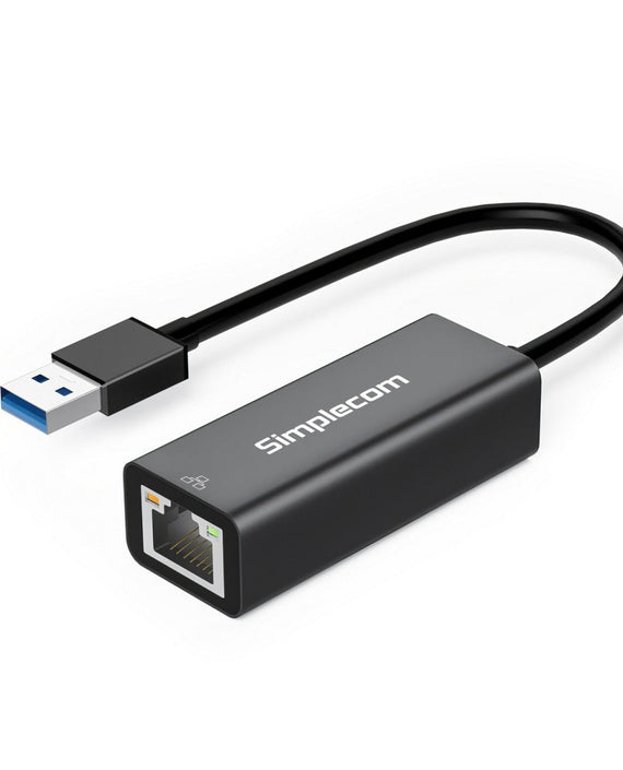 Simplecom NU304 SuperSpeed USB 3.0 to Gigabit Ethernet Network Adapter - Leader Electronics