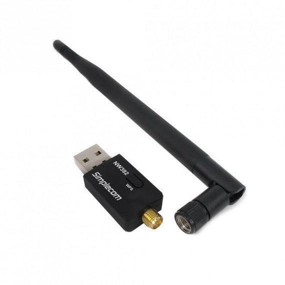Simplecom NW392 USB Wireless N WiFi Adapter 802.11n 300Mbps 5dBi Antenna - Leader Electronics