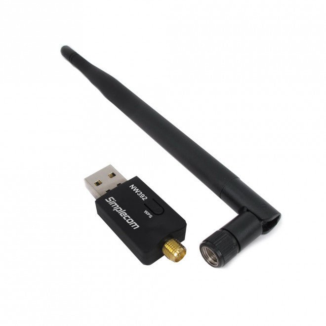 Simplecom NW392 USB Wireless N WiFi Adapter 802.11n 300Mbps 5dBi Antenna - Leader Electronics