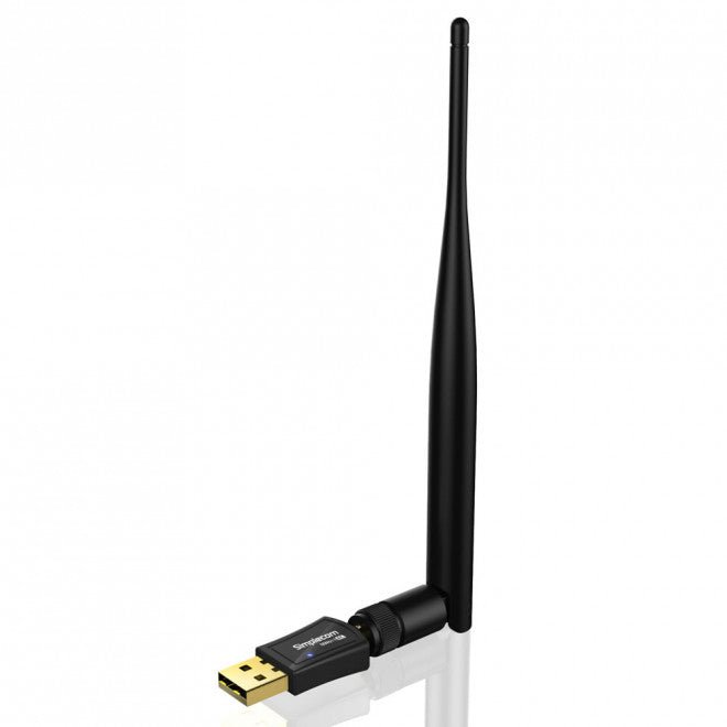 Simplecom NW611 AC600 WiFi Dual Band USB Adapter with 5dBi High Gain Antenna - Leader Electronics