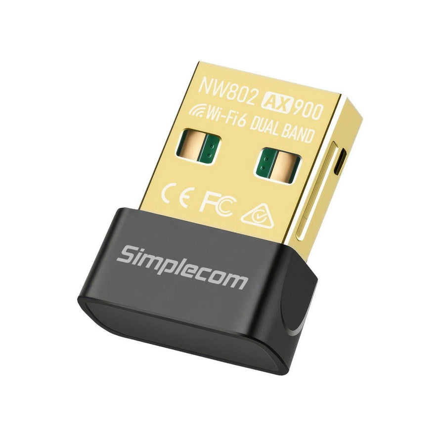 Simplecom NW802 AX900 Dual Band Wi-Fi 6 USB Wireless Nano Adapter - Leader Electronics