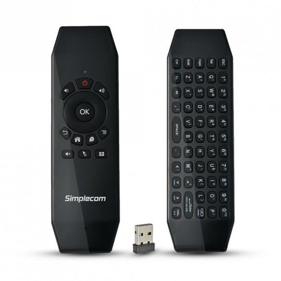 Simplecom RT150 2.4GHz Wireless Remote Air Mouse Keyboard with IR Learning - Leader Electronics