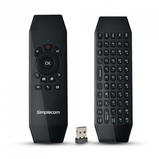 Simplecom RT150 2.4GHz Wireless Remote Air Mouse Keyboard with IR Learning - Leader Electronics