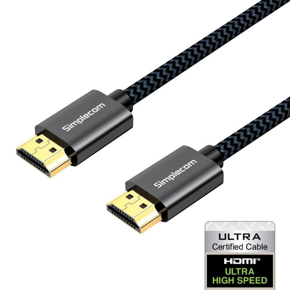 Simplecom SBT002 Ultra High Speed HDMI 2.1 Cable Nylon Braided 48Gbps 8K@60Hz - Leader Electronics