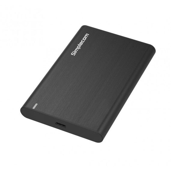 Simplecom SE221 Aluminium 2.5'' SATA HDD/SSD to USB 3.1 Enclosure Black USB 3.1 Gen 1 support up to 5Gbps data transfer rate - Leader Electronics