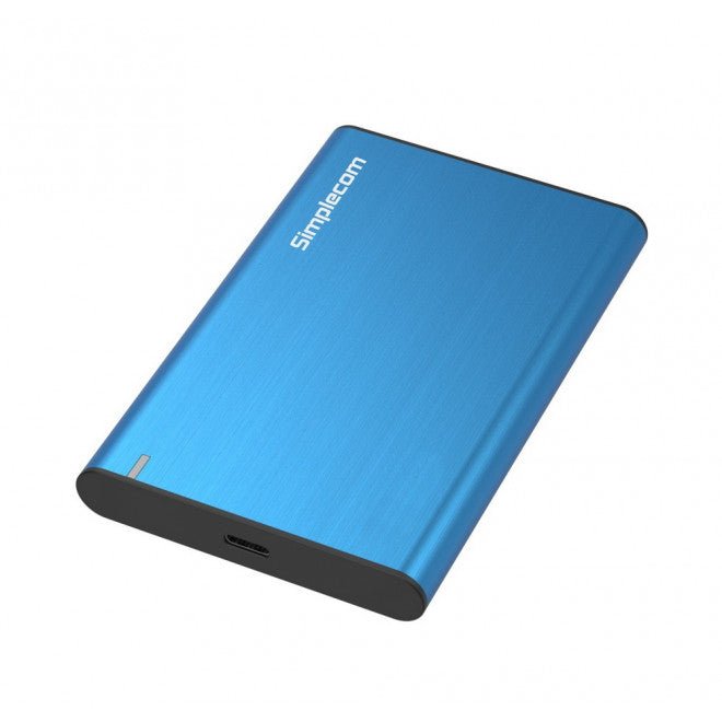 Simplecom SE221 Aluminium 2.5'' SATA HDD/SSD to USB 3.1 Enclosure Blue USB 3.1 Gen 1 support up to 5Gbps data transfer rate - Leader Electronics