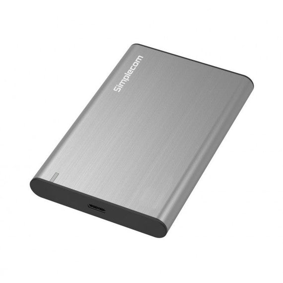 Simplecom SE221 Aluminium 2.5'' SATA HDD/SSD to USB 3.1 Enclosure Grey USB 3.1 Gen 1 support up to 5Gbps data transfer rate - Leader Electronics