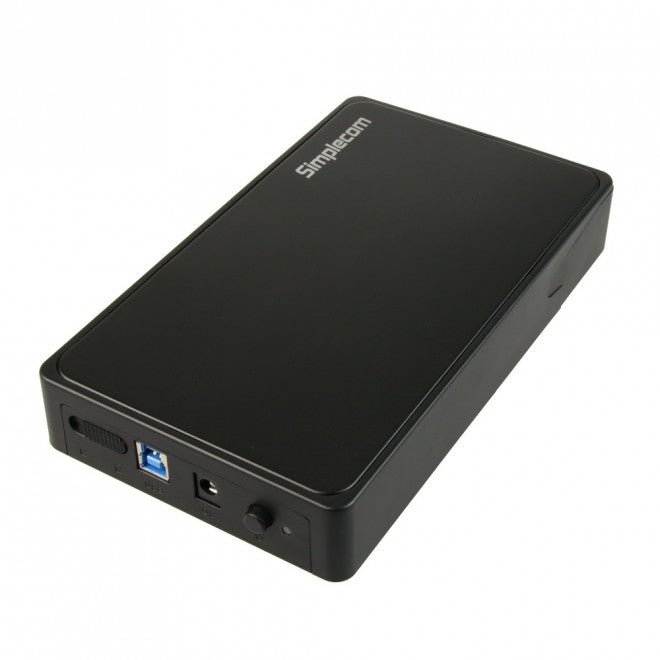 Simplecom SE325 Tool Free 3.5' SATA HDD to USB 3.0 Hard Drive Enclosure - Black Enclosure - Leader Electronics