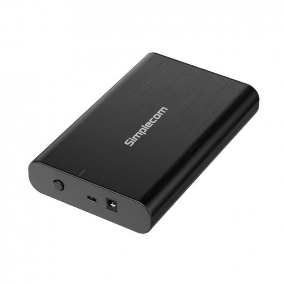 Simplecom SE331 Aluminium 3.5'' SATA to USB-C External Hard Drive Enclosure USB 3.2 Gen1 5Gbps - Leader Electronics