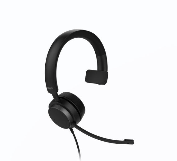 SNOM A310M Headset, Wired Mono, Full band audio, High wearing comfort, Lightweight construction Ideal for working in call centers, sales - Leader Electronics