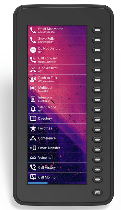SNOM D7C Expansion Module USB for D785, D765, D745, D735, D725, D717 & D715, 48 Programmable Keys, High-resolution 6.8' TFT Colour Display - Leader Electronics