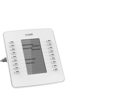 SNOM D7W Expansion Module USB for D785, D765, D745, D735, D725, D717 & D715, White, 18 Freely Programmable, Coloured LED Buttons - Leader Electronics