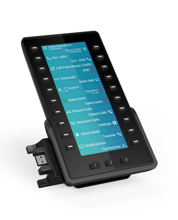 SNOM D8C Expansion module 6.8 Zoll (17.2 cm) TFT colour screen, Expansion module with 60 programmable buttons on 3 sides, Plug-and-play - Leader Electronics