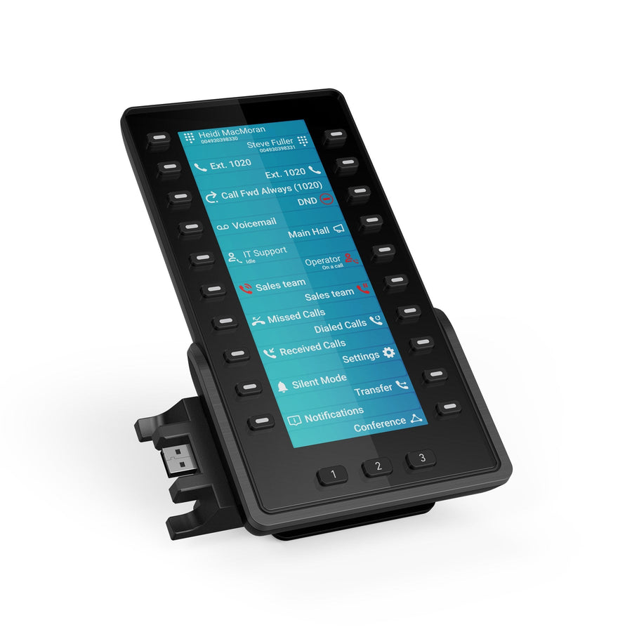 SNOM D8C Expansion module 6.8 Zoll (17.2 cm) TFT colour screen, Expansion module with 60 programmable buttons on 3 sides, Plug-and-play - Leader Electronics