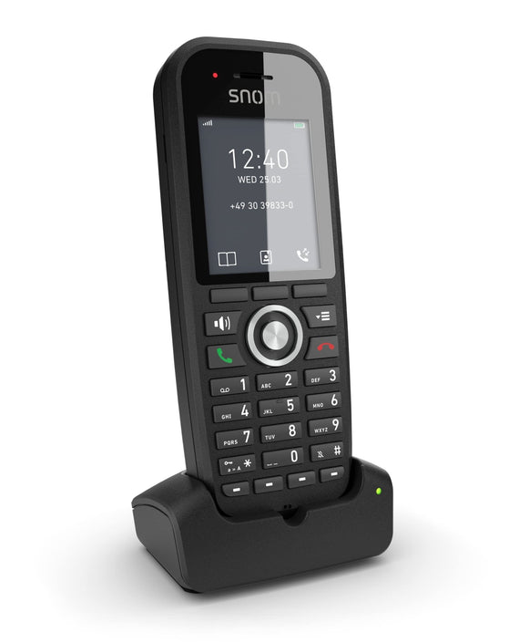SNOM M30 IP DECT Handset, Multicell Compadible, Backlit Keyboard, Long Stangby Time, Hold or Forward, Black **Please add IPS-4661-AU** - Leader Electronics