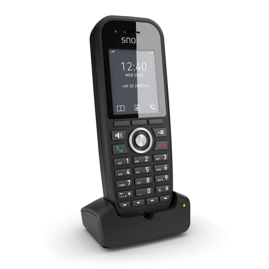 SNOM M30 IP DECT Handset, Multicell Compadible, Backlit Keyboard, Long Stangby Time, Hold or Forward, Black **Please add IPS-4661-AU** - Leader Electronics