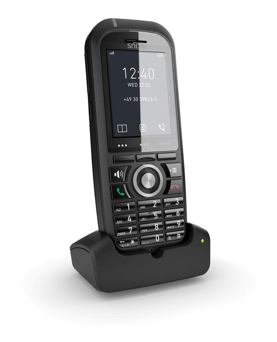 SNOM M70 IP DECT Handset, Bluetooth, Alarm Function, Protective Cover, HD Audio Quality, LCD Color Screen - Leader Electronics