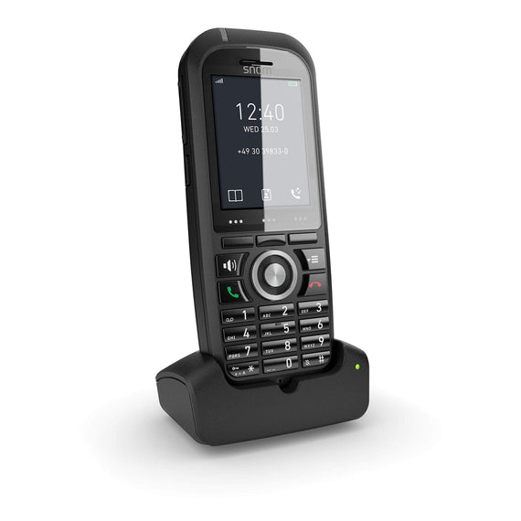 SNOM M70 IP DECT Handset, Bluetooth, Alarm Function, Protective Cover, HD Audio Quality, LCD Color Screen - Leader Electronics