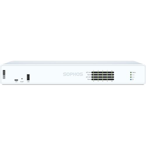 Sophos XGS 118 Security Firewall Appliance, Desktop, FW 15.5G, TP 3.25G, VPN 13G, 6x2.5GbE, 1xSFP. - Leader Electronics