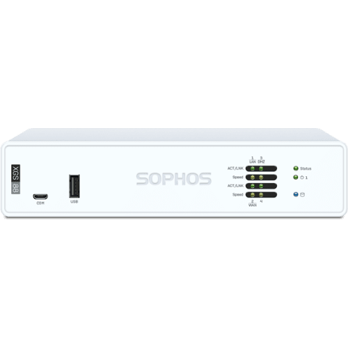 Sophos XGS 88 Security Firewall Appliance, Desktop, FW 9.9G, TP 2.0G, VPN 6.0G, 4x2.5GbE. - Leader Electronics