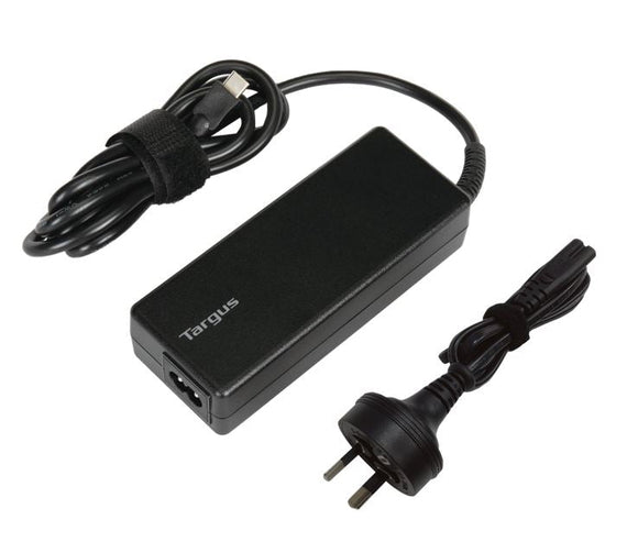 Targus 100W USB-C Charger - Compatible with USB-C Laptops, Tablets, Phones, Built-in Power Adapter, Up to 100W Power Delivery,1.8M Cable, 2YR WTY - Leader Electronics