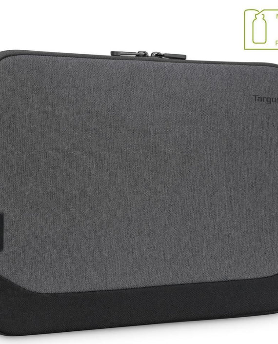 Targus 15.6' -16' Cypress EcoSmart Sleeve for Laptop Notebook Tablet - Up to 15.6', Made with 5 Recycled Plastic Water Bottles - Grey - Leader Electronics