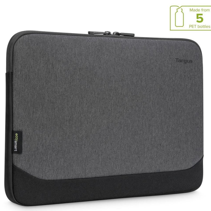 Targus 15.6' -16' Cypress EcoSmart Sleeve for Laptop Notebook Tablet - Up to 15.6', Made with 5 Recycled Plastic Water Bottles - Grey - Leader Electronics