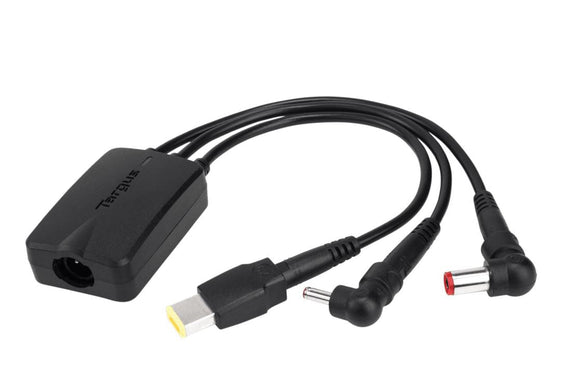 Targus 3-Way Active DC Charging Cable 3 Pin - Accommodates up to 3 different Power Tips/SecureFix clips for Semi-Permanent (LS) - Leader Electronics