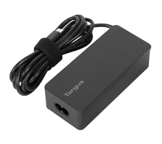 Targus 65W USB-C Charger Power Delivery Charge USB-C Laptop Tablet Mobile Phone Built-in Power Supply Protection 1.8M Cable 2yrs wty - Leader Electronics