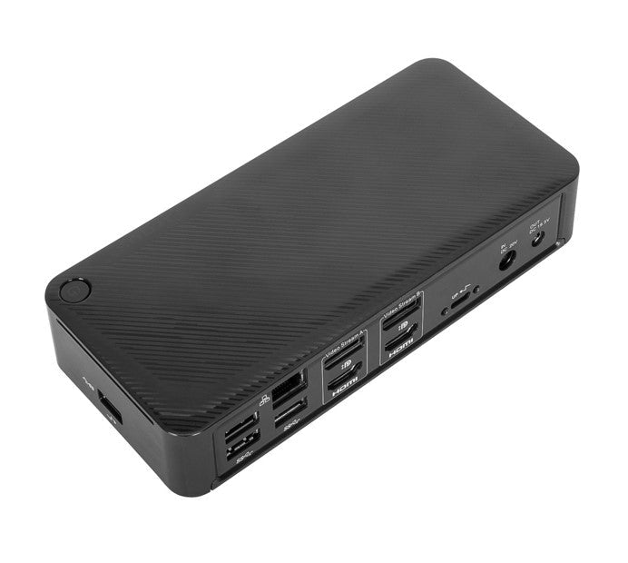 Targus Universal USB-C Dual Video 4K Docking Station with 100W Power Delivery 2x4K UHD@60Hz 2xHDMI2.0 2xDP USB-C 4xUSB-A GLAN Audio Combo - Leader Electronics