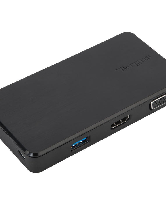 Targus USB 3.0 & USB-C Dual Travel Dock Connects 2 monitors, 1x HDMI 1x VGA, Supports Projectors and HDTVs, PCs, Macs, and Android Devices - Leader Electronics