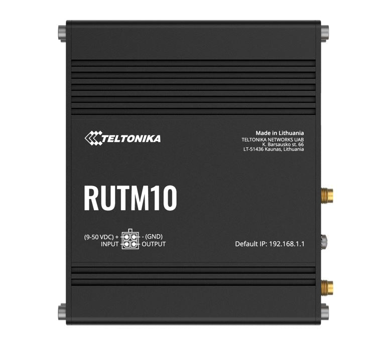 Teltonika RUTM10 wired with 4x Gigabit Ethernet ports, Dual-band Wi-Fi, 128 tag/port-based VLANs, PSU included - Leader Electronics