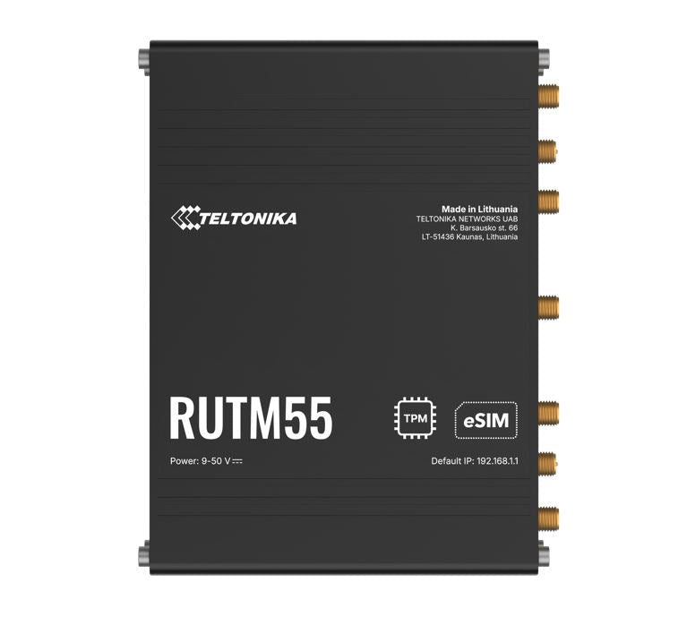 Teltonika RUTM55 Dual 5G Router, Dual SIM & eSIM™, Telit 5G Modem, Auto-Failover, - Leader Electronics