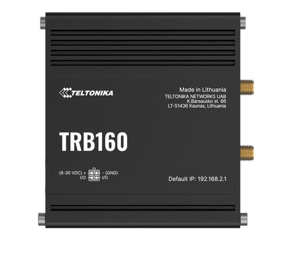 Teltonika TRB160 4G LTE CAT 6 IoT Gateway, Ultra-Small, Lightweight, Energy-Efficient, Cellular Speeds of up to 300 Mbps, USB Type-C, PSU included - Leader Electronics