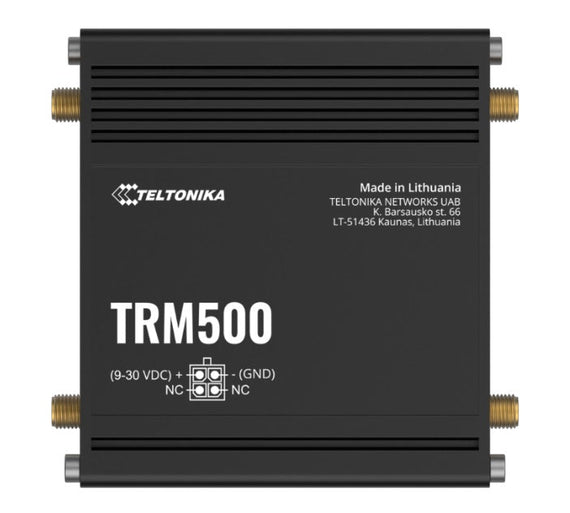 Teltonika TRM500 Industrial Cellular Modem, 5G (3.4 Gbps) & 4G (Cat19), with USB Type-C, PSU included - Leader Electronics