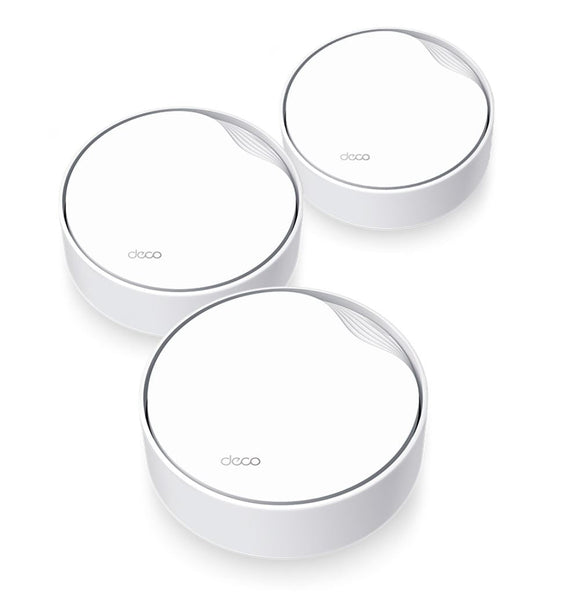 TP-Link Deco X50-PoE(3-pack) AX3000 Whole Home Mesh WiFi 6 System with PoE, 574 Mbps at 2.4 GHz + 2402 Mbps at 5 GHz - Leader Electronics