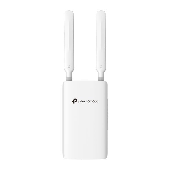 TP-Link ER703WP-4G-Outdoor Omada 4G+ Cat6 AX3000 Wi-Fi 6 Outdoor/Indoor Gateway, 574Mbps at 2.4 GHz + 2402 Mbps at 5 GHz (HE160) Wi-Fi Speed, 300 Mbps - Leader Electronics