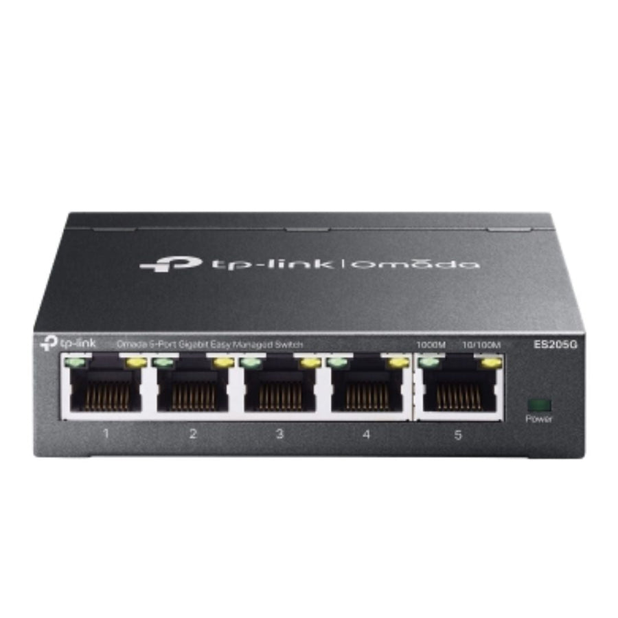 TP-Link ES205G Omada 5-Port Gigabit Easy Managed Switch by Omada SDN, VLAN, QoS, IGMP Snooping, Loop Prevention, Port Isolation - Leader Electronics