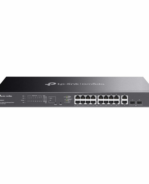 TP-Link ES220GMP Omada 20-Port Gigabit Easy Managed Switch with 16-Port PoE+, Fast PoE, Perpetual PoE, Flow Control, Loopback Detection, Port Isolati - Leader Electronics