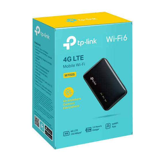 TP-Link M7005 4G LTE Mobile Wi-Fi supported with up to 150 Mbps download and 50 Mbps upload speeds - Leader Electronics