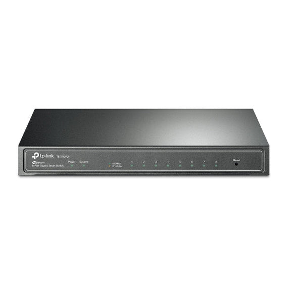 TP-Link SG2008 JetStream 8-Port Gigabit Smart Switch PORT: 8× Gigabit RJ45 Ports: Desktop Steel Case, Static Routing,Omada - Leader Electronics