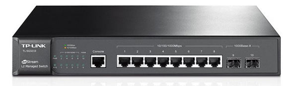 TP-Link SG3210 JetStream 8-Port Gigabit L2 Managed Switch with 2 SFP Slots Omada - Leader Electronics