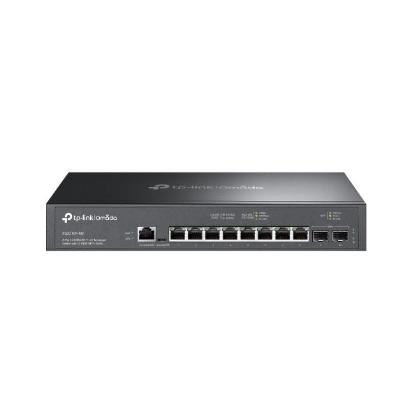 TP-Link SG3210X-M2 Omada 8-Port 2.5GBASE-T L2+ Managed Switch with 2 10GE SFP+ Slots by Omada SDN - Leader Electronics